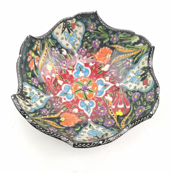 Hand Painted Ceramic Bowls(20 cm) - Handmade Turkish Pottery - Image 6