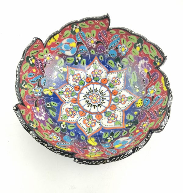 Hand Painted Ceramic Bowls(20 cm) - Handmade Turkish Pottery - Image 5