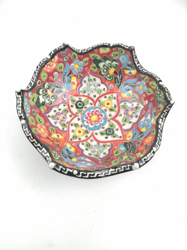 Hand Painted Ceramic Bowls(15 cm) - Handmade Turkish Pottery - Image 3