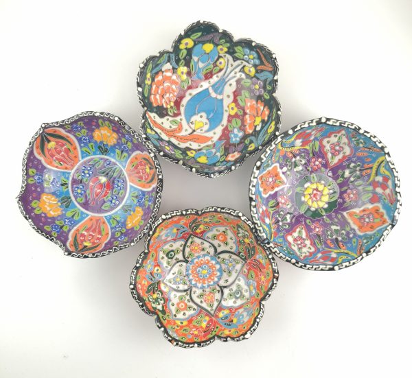 Hand Painted Ceramic Bowls(15 cm) - Handmade Turkish Pottery - Image 8