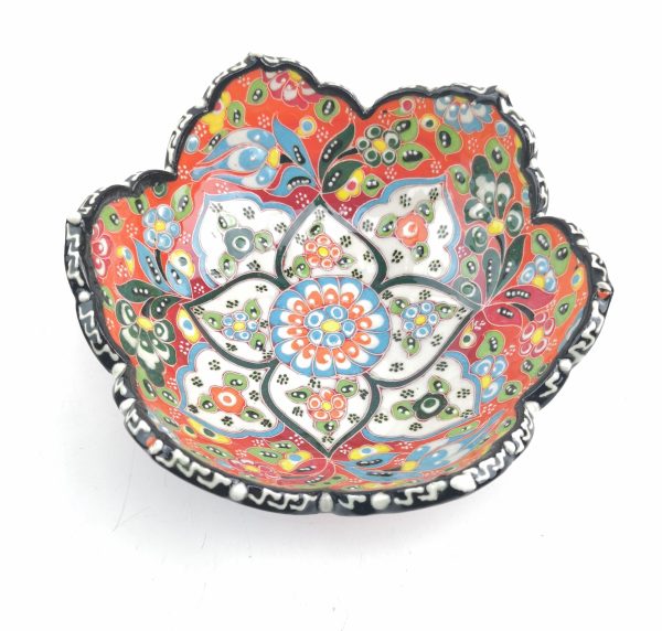 Hand Painted Ceramic Bowls(15 cm) - Handmade Turkish Pottery - Image 7