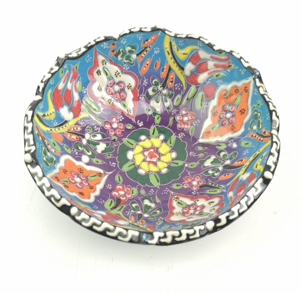 Hand Painted Ceramic Bowls(15 cm) - Handmade Turkish Pottery - Image 4