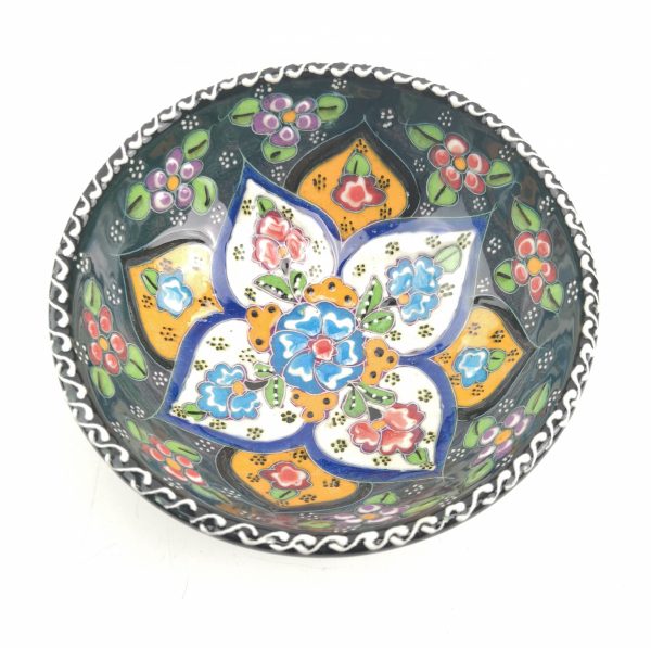 Hand Painted Ceramic Bowls(12 cm) - Handmade Turkish Pottery - Image 10