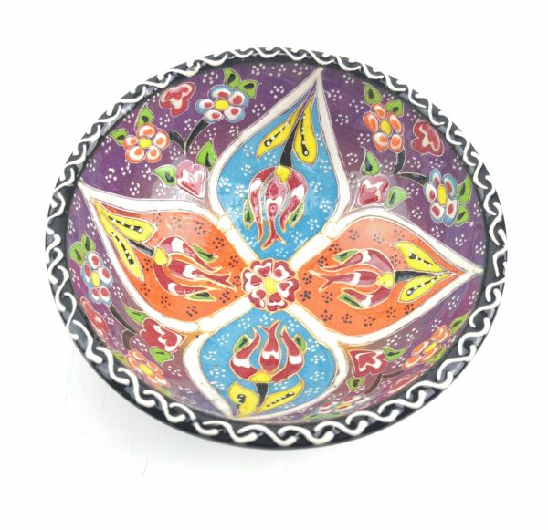 Hand Painted Ceramic Bowls(12 cm) - Handmade Turkish Pottery - Image 5