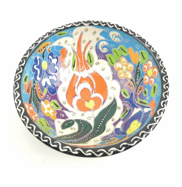 Hand Painted Ceramic Bowls(12 cm) - Handmade Turkish Pottery - Image 3