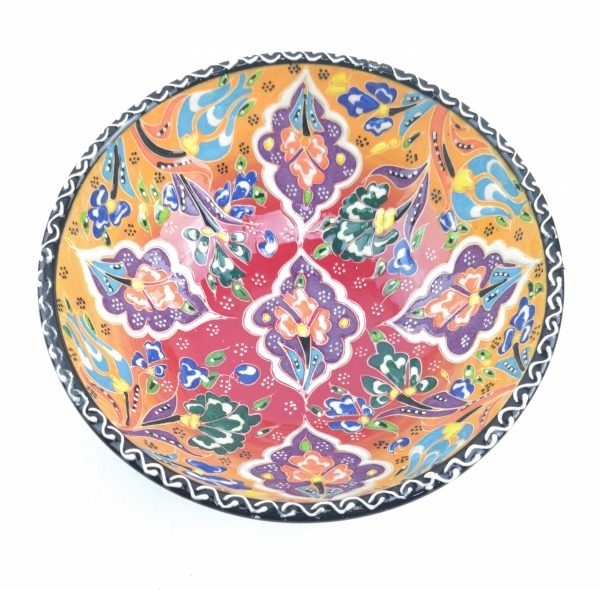 Hand Painted Ceramic Bowls(15 cm) - Handmade Turkish Pottery - Image 4