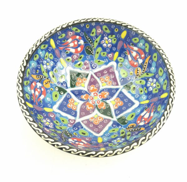 Hand Painted Ceramic Bowls(15 cm) - Handmade Turkish Pottery - Image 9