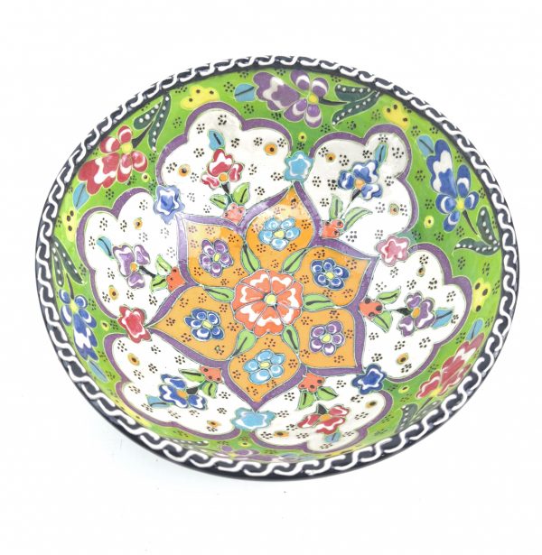 Hand Painted Ceramic Bowls(15 cm) - Handmade Turkish Pottery - Image 7