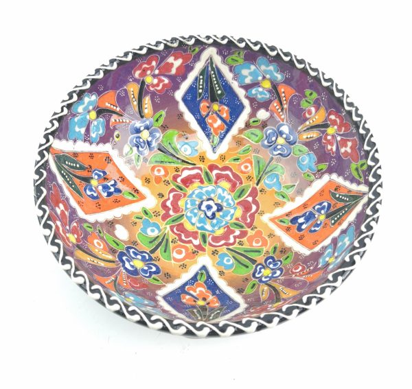 Hand Painted Ceramic Bowls(15 cm) - Handmade Turkish Pottery - Image 6