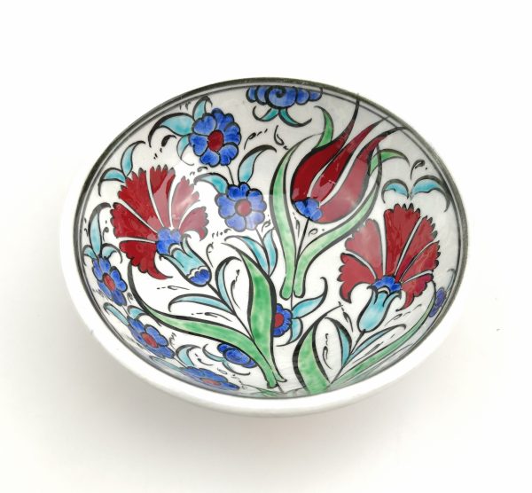 Handmade Ceramic Bowl (12cm) - Traditional Turkish Pottery - Image 7