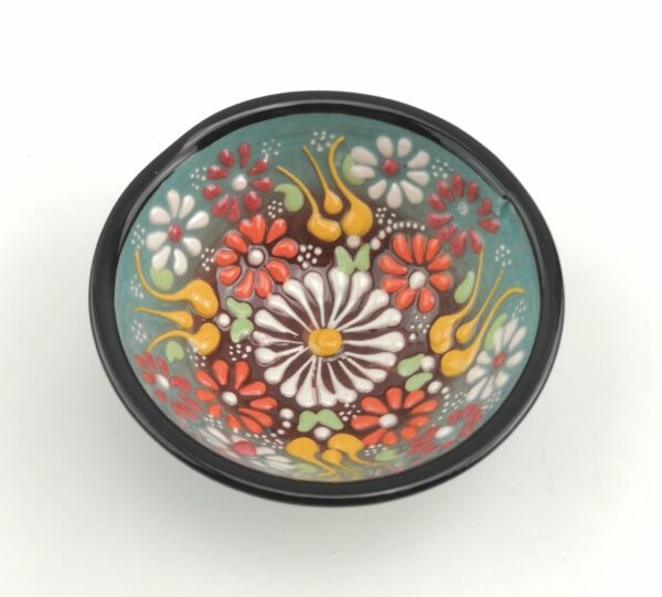 Hand Painted Ceramic Bowl Set - 7 Pieces - Handmade Turkish Pottery - Image 8