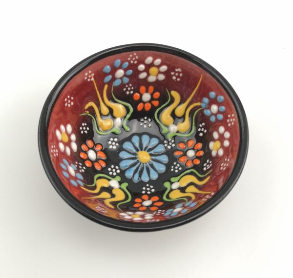 Hand Painted Ceramic Bowl Set - 7 Pieces - Handmade Turkish Pottery - Image 4