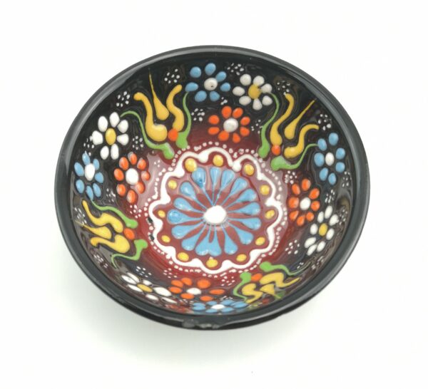 Hand Painted Ceramic Bowl Set - 6 Pieces - Handmade Turkish Pottery - Image 5