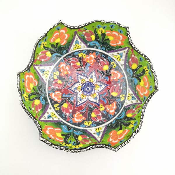 Hand Painted Ceramic Bowls(25 cm) - Handmade Turkish Pottery - Image 5