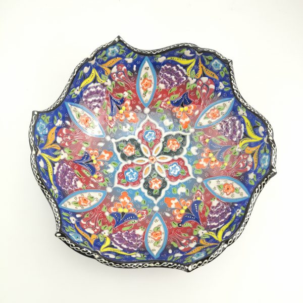 Hand Painted Ceramic Bowls(25 cm) - Handmade Turkish Pottery - Image 2