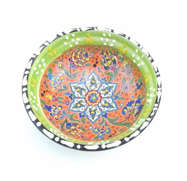 Hand Painted Ceramic Bowls(12 cm) - Handmade Turkish Pottery - Xmas Gift - Image 10