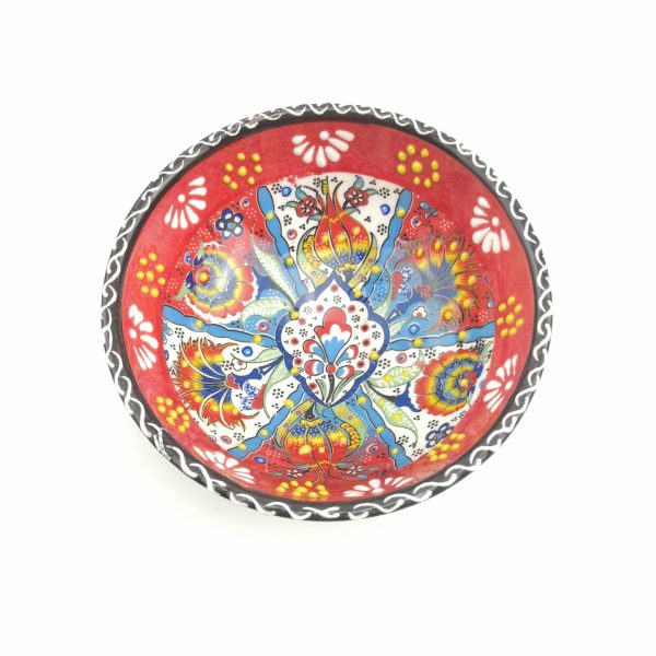 Hand Painted Ceramic Bowls(12 cm) - Handmade Turkish Pottery - Xmas Gift - Image 8