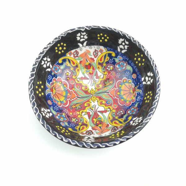 Hand Painted Ceramic Bowls(12 cm) - Handmade Turkish Pottery - Xmas Gift - Image 6