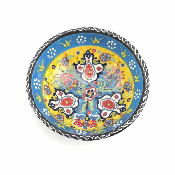 Hand Painted Ceramic Bowls(12 cm) - Handmade Turkish Pottery - Xmas Gift - Image 5