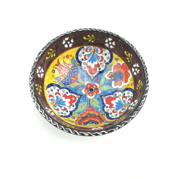 Hand Painted Ceramic Bowls(12 cm) - Handmade Turkish Pottery - Xmas Gift - Image 4