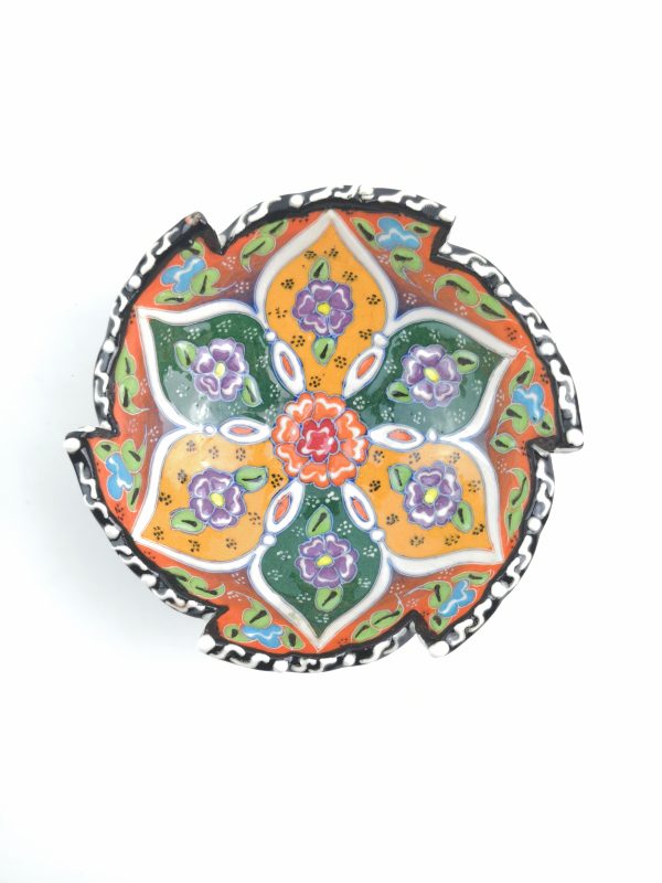 Hand Painted Ceramic Bowl(12 cm) Set - 5 Pieces Handmade Turkish Pottery - Image 8