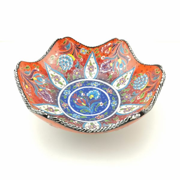 Hand Painted Ceramic Bowls(25 cm) - Handmade Turkish Pottery - Image 10