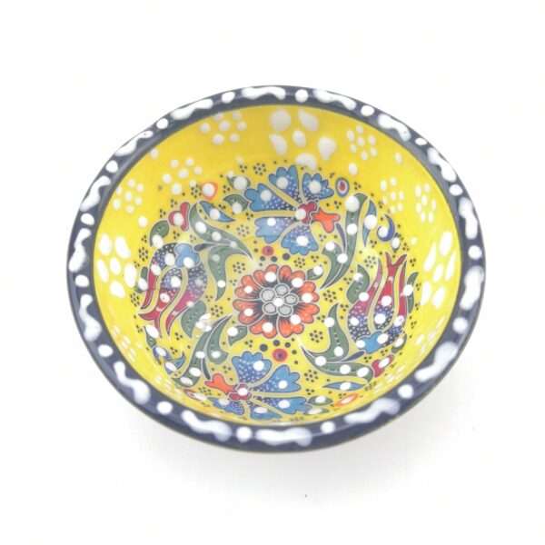 5 Pieces Hand Painted Ceramic Bowls(8 cm) - Handmade Turkish Pottery - Image 8