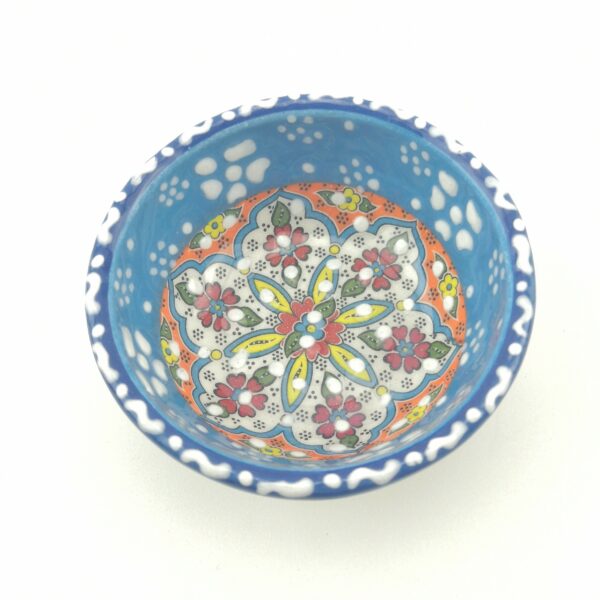 5 Pieces Hand Painted Ceramic Bowls(8 cm) - Handmade Turkish Pottery - Image 7