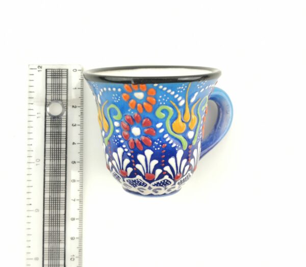 Turkish Coffee(Espresso) Cup Saucer Set Of 2 Porcelain Flowers Design - Image 9