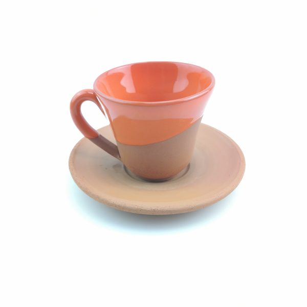 Turkish Coffee (Espresso) Cup Saucer - Handmade Clay - Image 11