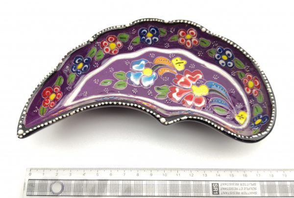 Hand Painted Ceramic Dipping Set(Purple) - Handmade Turkish Pottery - Xmas Gift - Image 9