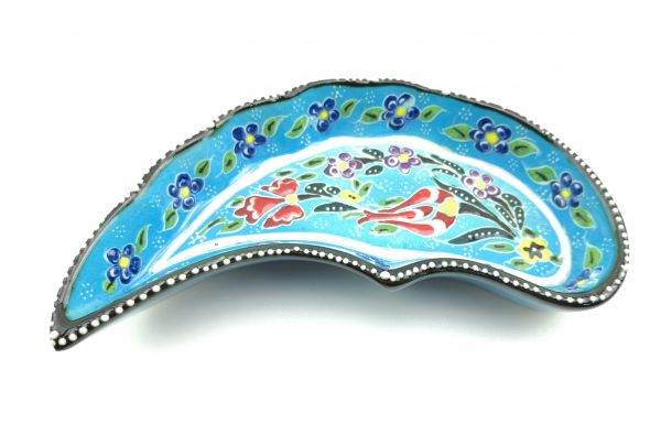 Hand Painted Ceramic Dipping Set(Light Blue) - Handmade Turkish Pottery - Image 7