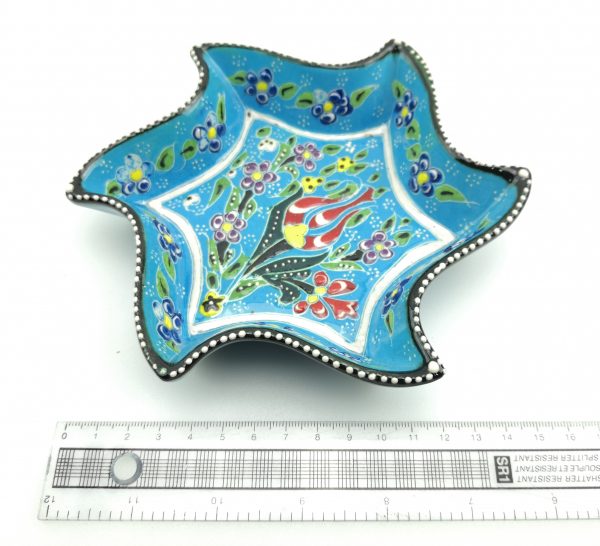 Hand Painted Ceramic Dipping Set(Light Blue) - Handmade Turkish Pottery - Image 8