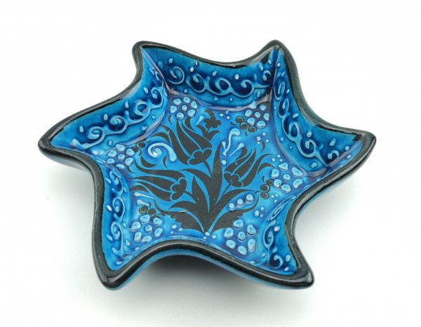 Hand Painted Ceramic Dipping Set(Blue) - Handmade Turkish Pottery - Xmas Gift - Image 7