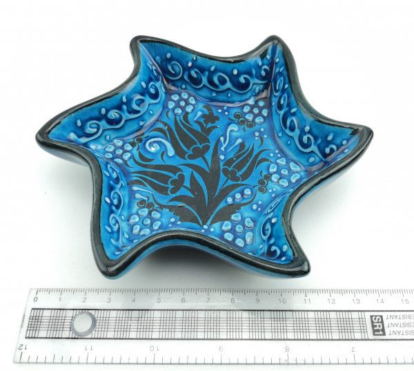 Hand Painted Ceramic Dipping Set(Blue) - Handmade Turkish Pottery - Xmas Gift - Image 9