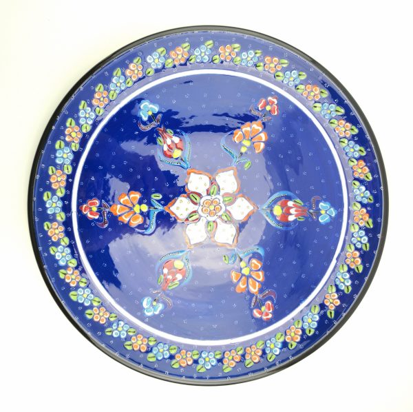 Hand Painted Ceramic Dipping Set(Blue) - Handmade Turkish Pottery - Xmas Gift - Image 5