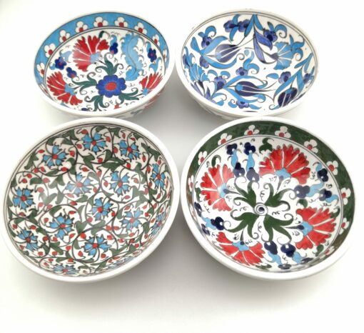 Hand Painted Ceramic Bowls(15 cm) - Handmade Turkish Pottery