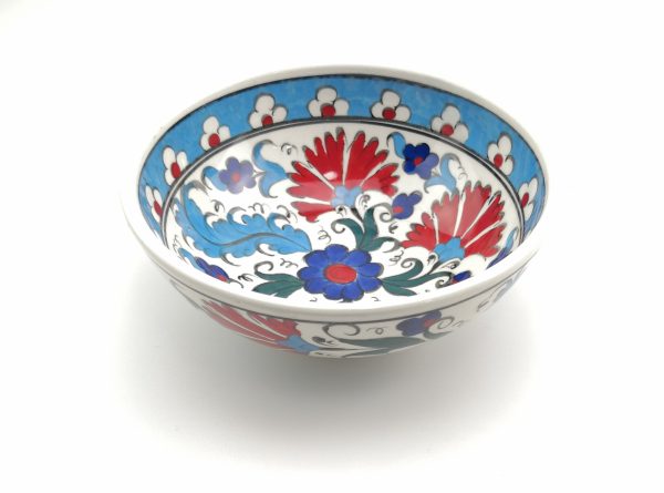 Hand Painted Ceramic Bowls(15 cm) - Handmade Turkish Pottery - Image 7