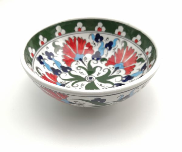 Hand Painted Ceramic Bowls(15 cm) - Handmade Turkish Pottery - Image 5