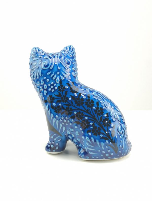 Handmade Ceramic Cats(Medium) - Hand Painted Turkish Pottery - Image 3