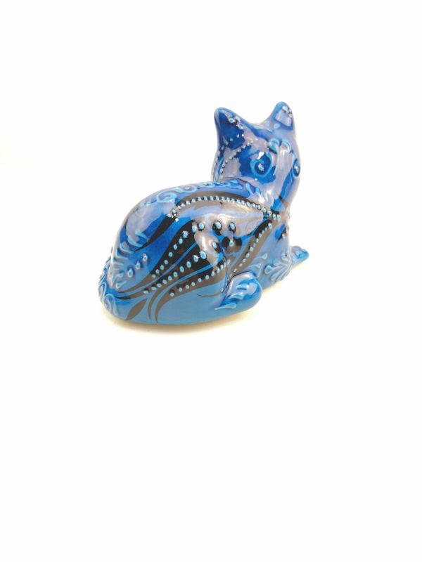 Handmade Ceramic Cats(Large) - Hand Painted Turkish Pottery - Image 5