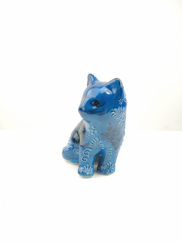 Handmade Ceramic Cats(Large) - Hand Painted Turkish Pottery - Image 3