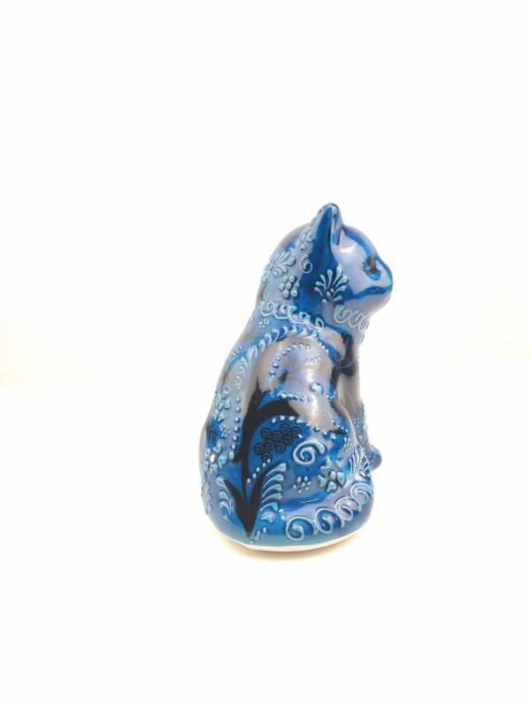 Handmade Ceramic Cats(Large) - Hand Painted Turkish Pottery - Image 6