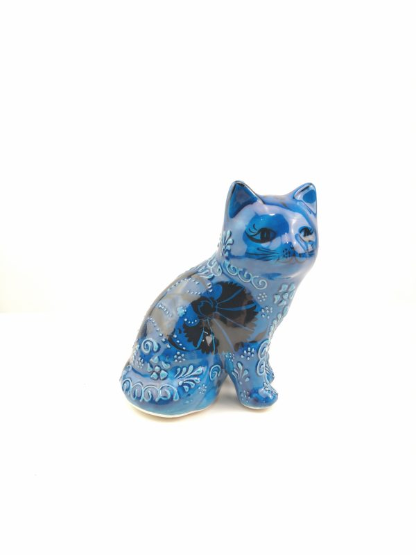 Handmade Ceramic Cats(Large) - Hand Painted Turkish Pottery - Image 5