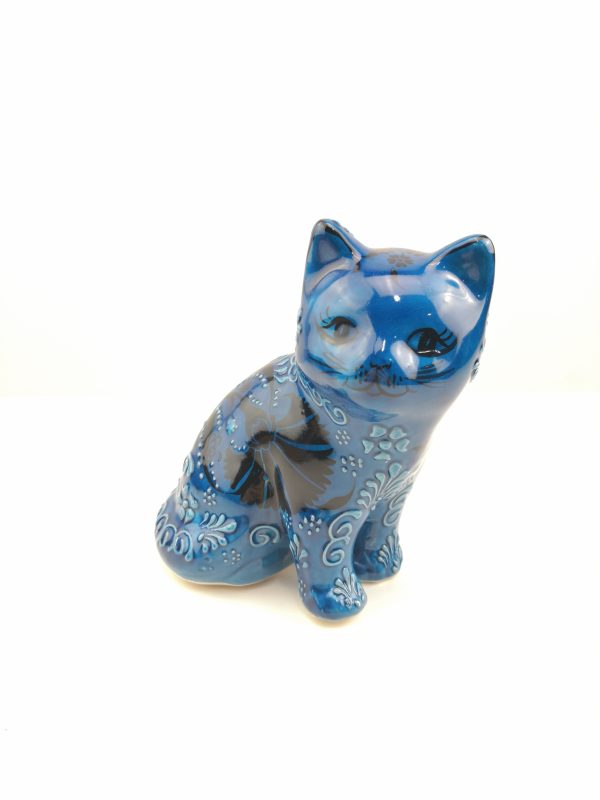 Handmade Ceramic Cats(Large) - Hand Painted Turkish Pottery