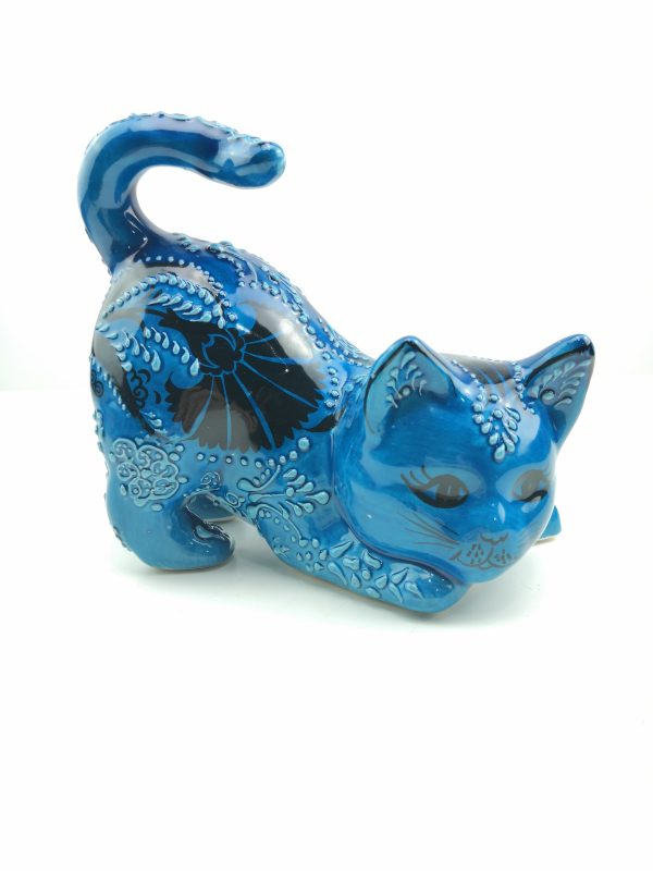 Handmade Ceramic Cats(Large) - Hand Painted Turkish Pottery