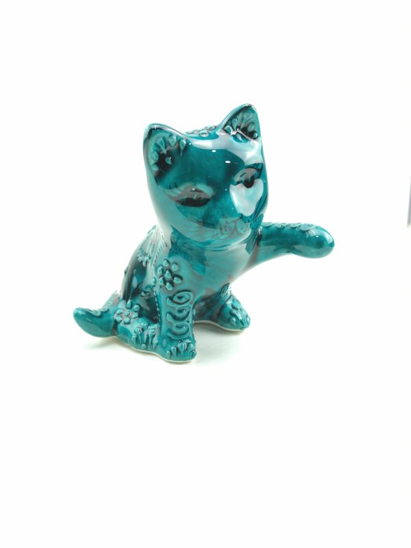 Handmade Ceramic Cats(Medium) - Hand Painted Turkish Pottery