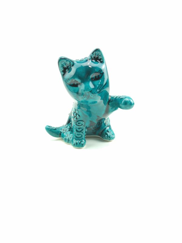 Handmade Ceramic Cats(Medium) - Hand Painted Turkish Pottery - Image 7