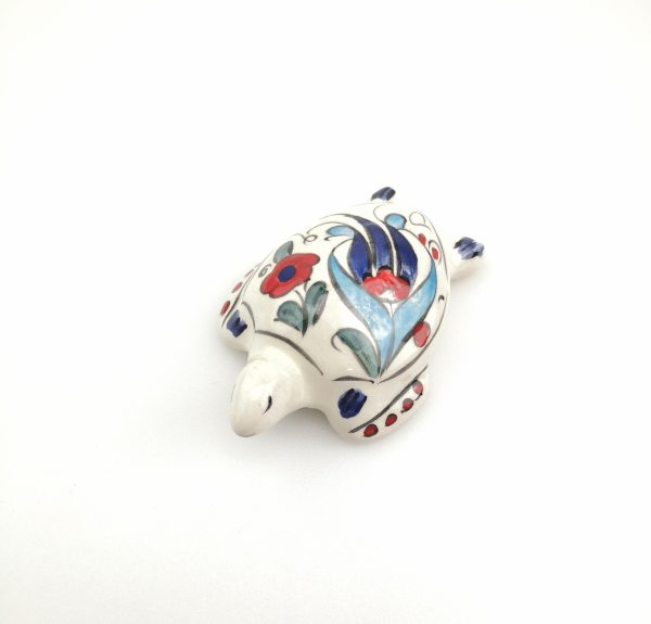 Handmade Ceramic Turtle - Hand Painted Turkish Pottery - Image 5