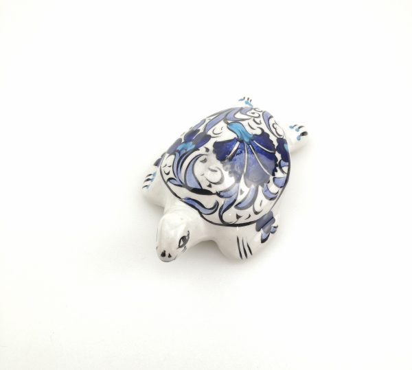 Handmade Ceramic Turtle - Hand Painted Turkish Pottery - Image 6